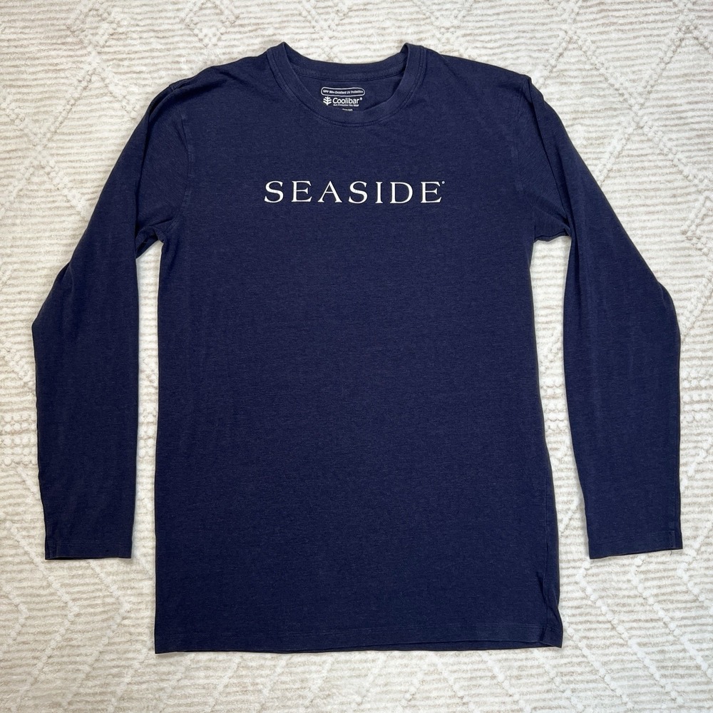 Men's‎ Small Coolibar UPF 50 Long Sleeve Sun Shirt Sun Protection Top "Seaside"